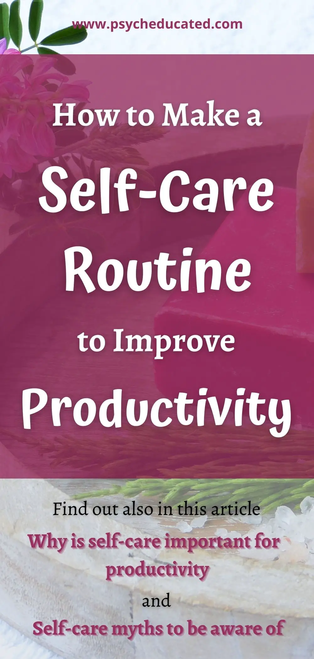 How to make a self-care routine to improve productivity